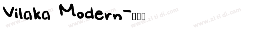 Vilaka Modern字体转换